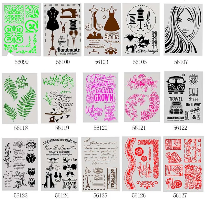 

1 pcs Painting Template Layering Stencils DIY Craft Paper Cards Embossing Walls Scrapbooking Stamps Album Decor handmade crafts