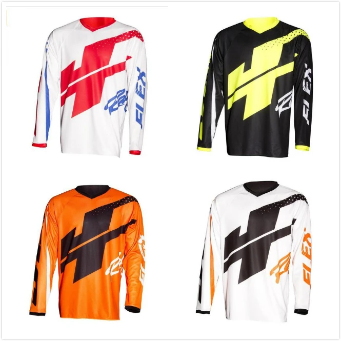 

2019 Men's Long Sleeve Motocross Jersey Element Racewear Dirt Bike Moto Apparel Jerseys Quick Dry MTB MX DH ATV Cycling jersey