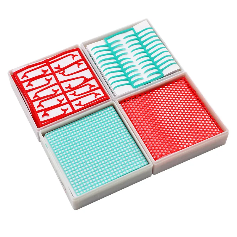 

Dental Wax Net 1 Box Dental Lab Material Net Shape Wax Grid Clasp Shape Honeycomb Round Hole Shape Acrylic Metal Cast Design