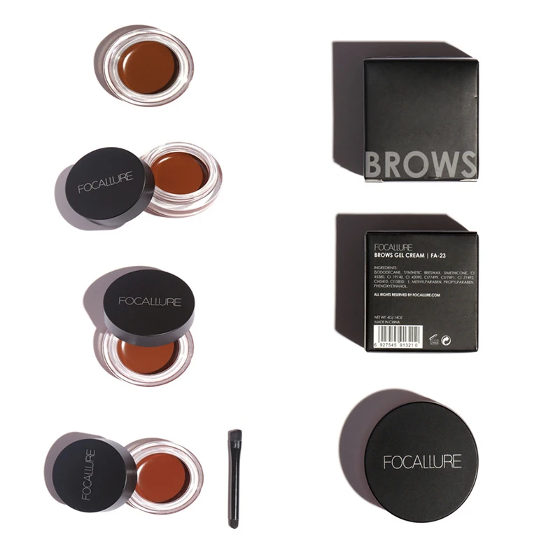 

Eyebrow Powder Palette Waterproof Brow Makeup Brown Shade For eyebrows Enhancer Focallure Palette Professional