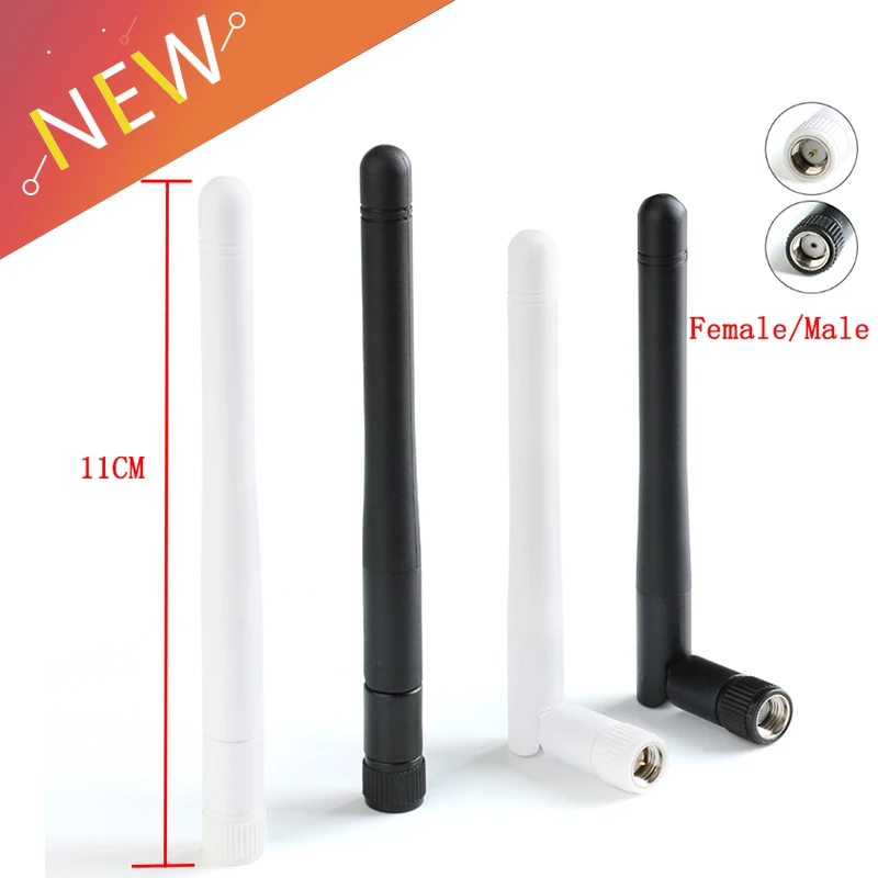 1 шт. 2 4 ГГц 3dBi Omni Wi Fi антенна с RP SMA штекерным соединителем для беспроводного