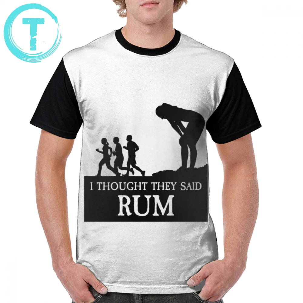 Футболка Rum футболка с коротким рукавом забавная графическая Футболка с принтом 100 хлопок мужская мода 4xl Футболка