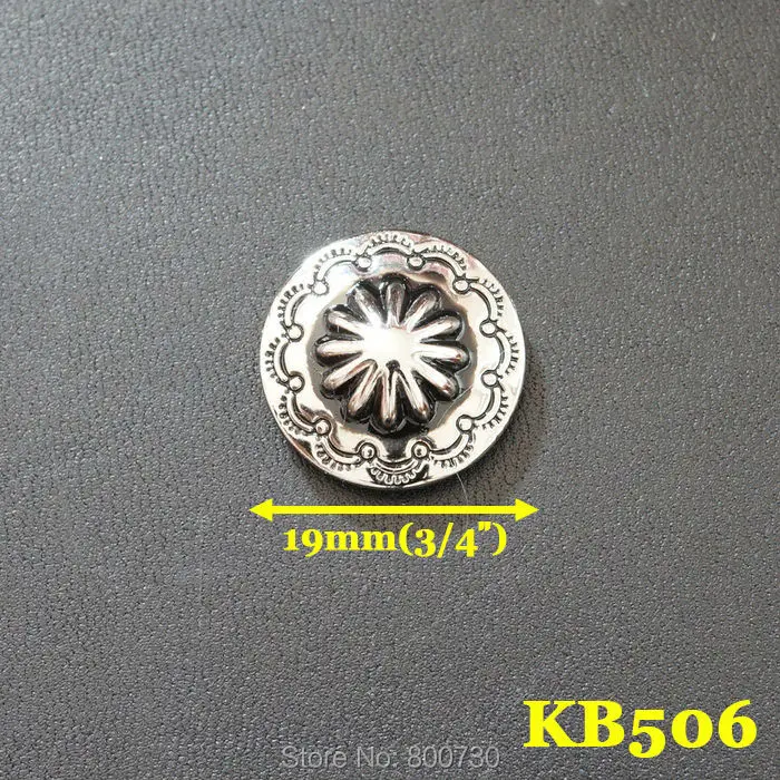 KB506) шт. 10 шт. 3/4 ''западные кнопки Jumbo кнопки Leathercraft