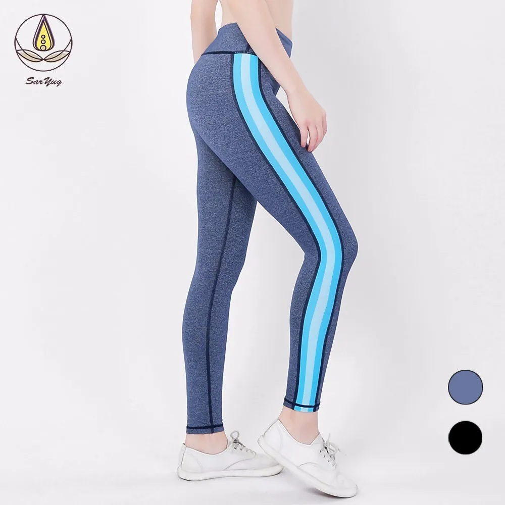 

New Gym Women Fitness Yoga Denim Pants Sport Leggings Scrunch Butt Lift Leggings High Waist Workout Sports Wear Hips Trousers