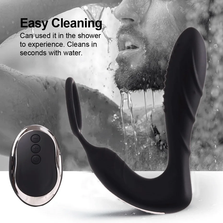 Loaey Wireless Remote Control Male Prostate Massager Silicone Anal Vibrator 10 Speed Butt Plug Sex Toys For Men Masturbator | Красота и