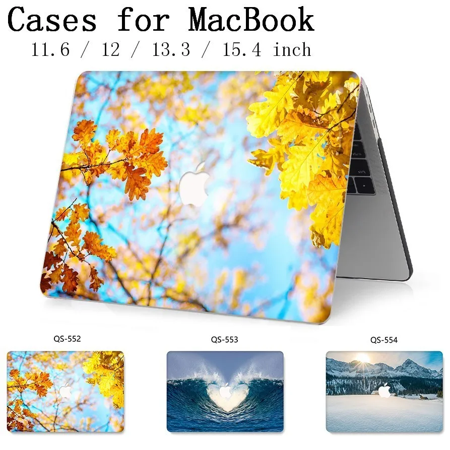 

New For MacBook Air Pro Retina 11 12 13 15 For MacBook 13.3 15.4 Inch Laptop Case Apple Case With Screen Protector Keyboard Cove