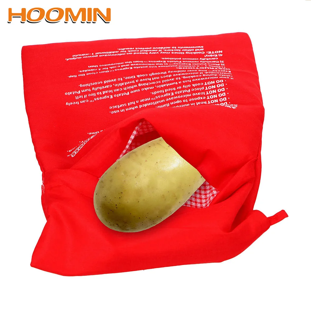 

HOOMIN Washable Cooker Bag Microwave Baking Potatoes Bag Quick Fast Baked Potatoes Rice Pocket Easy To Cook Steam Pocket