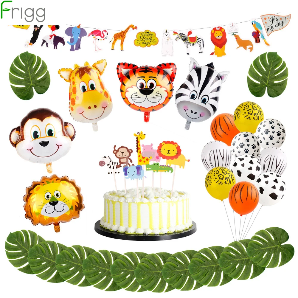 

Frigg 12pcs EVA Foam Animal Party Mask DIY Safari Party Decor Jungle Party Supplies Birthday Party Decoration Kids