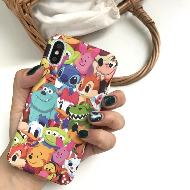 

Cartoon big collection zoo phone case for iPhoneX XS XR XSMax 8 7 6 6S PluS all-inclusive hard shell drop protection cover