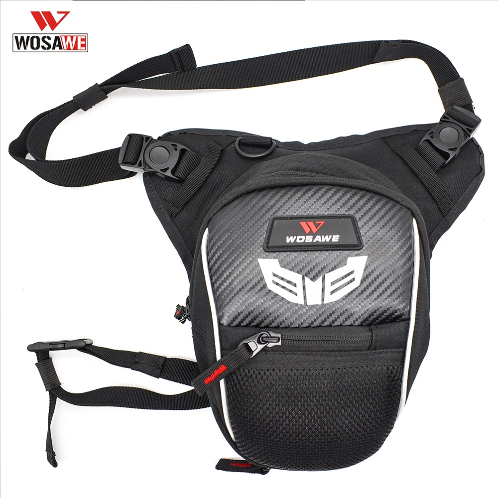 

WOSAWE Motocross leg bag Drop Leg Bag Motorcycle Riding Waist Bags Motobag on the thigh Military travel Motorbike Bag Sacoche