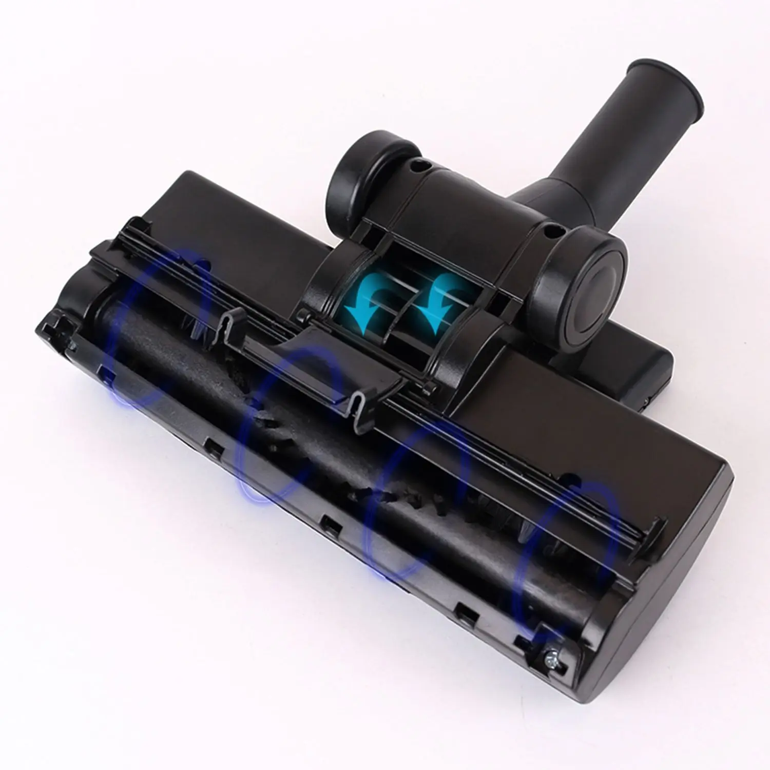 Koop Stofzuiger Turbo Attachment Wind Aangedreven Vloer Borstel met Roller Swivel Hoofd Wielen Perfect voor Reiniging Tapijt Tapijt 32mm