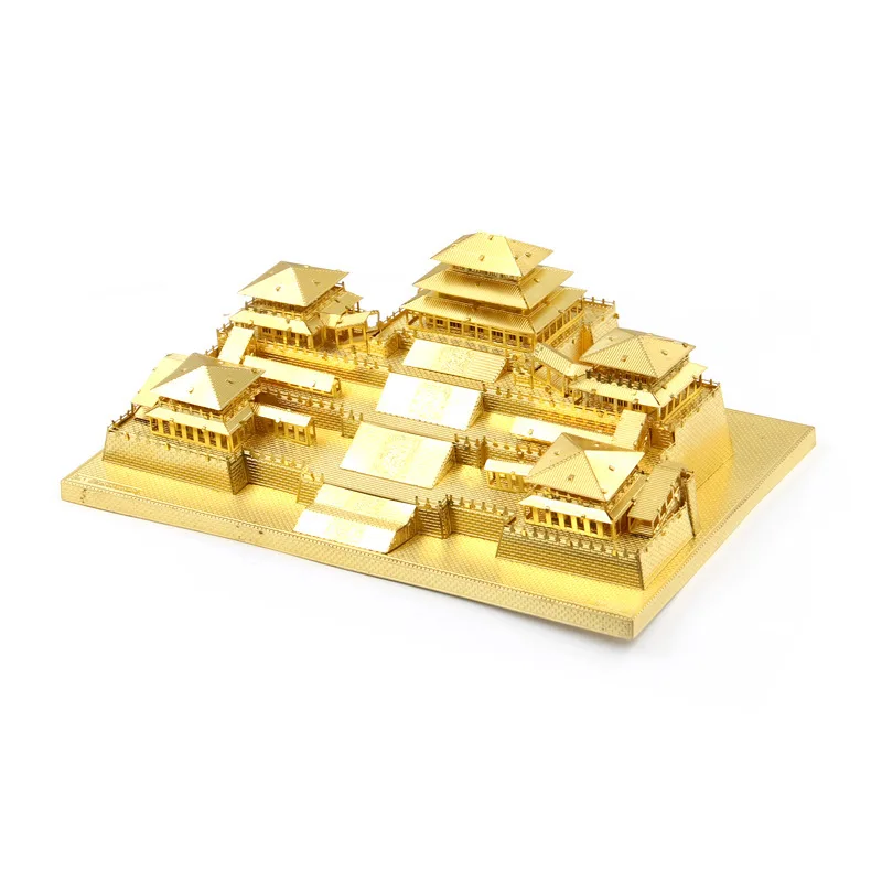 Латунь Epang дворец Китай Qin весело 3d из металла Diy Миниатюрная модель Наборы Puzzle
