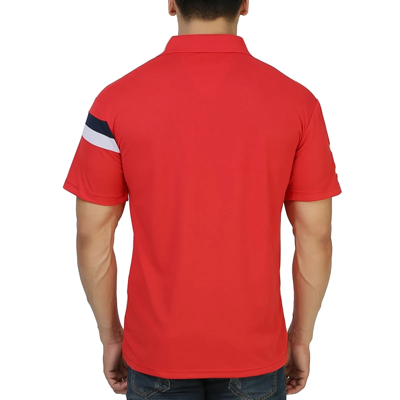 Мужская рубашка поло для гольфа футболка поло мужская с коротким рукавом Бодибилдинг Спорт тренировки хлопчатобумажные Майки походные рубашки