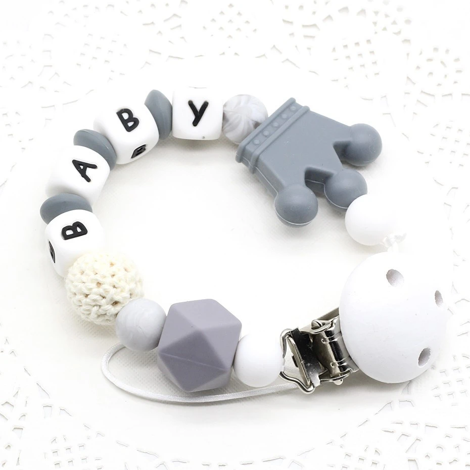 customized pacifier and clip