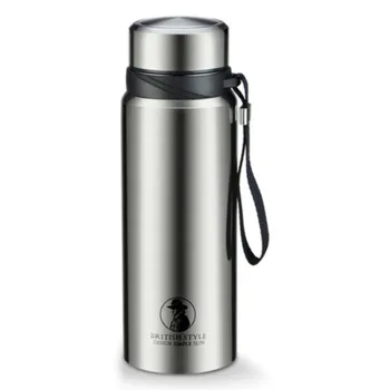 

Outdoor large capacity vacuum flask vacuum stainless steel insulation kettle tea cup men and women outdoor portable water bottle