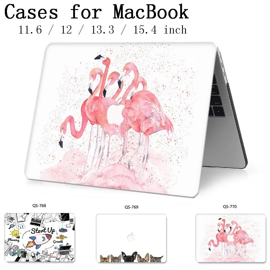 

2019 New For Apple MacBook Air Pro Retina 13.3 15.4 11 12 13 15 Inch Laptop Case With Touch Bar+Keyboard Cove Funda Bag Sleeve