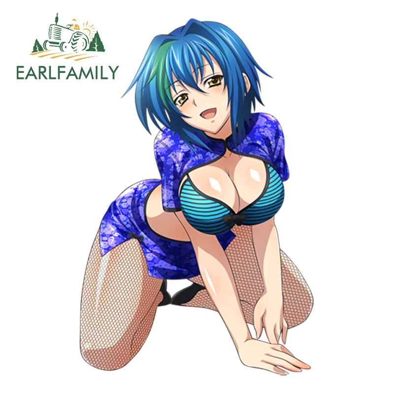 

EARLFAMILY 13cm x 10.17cm Car Styling Sexy Girl Decal High School DxD Funny Xenovia Quarta Waterproof Car Sticker Accessories