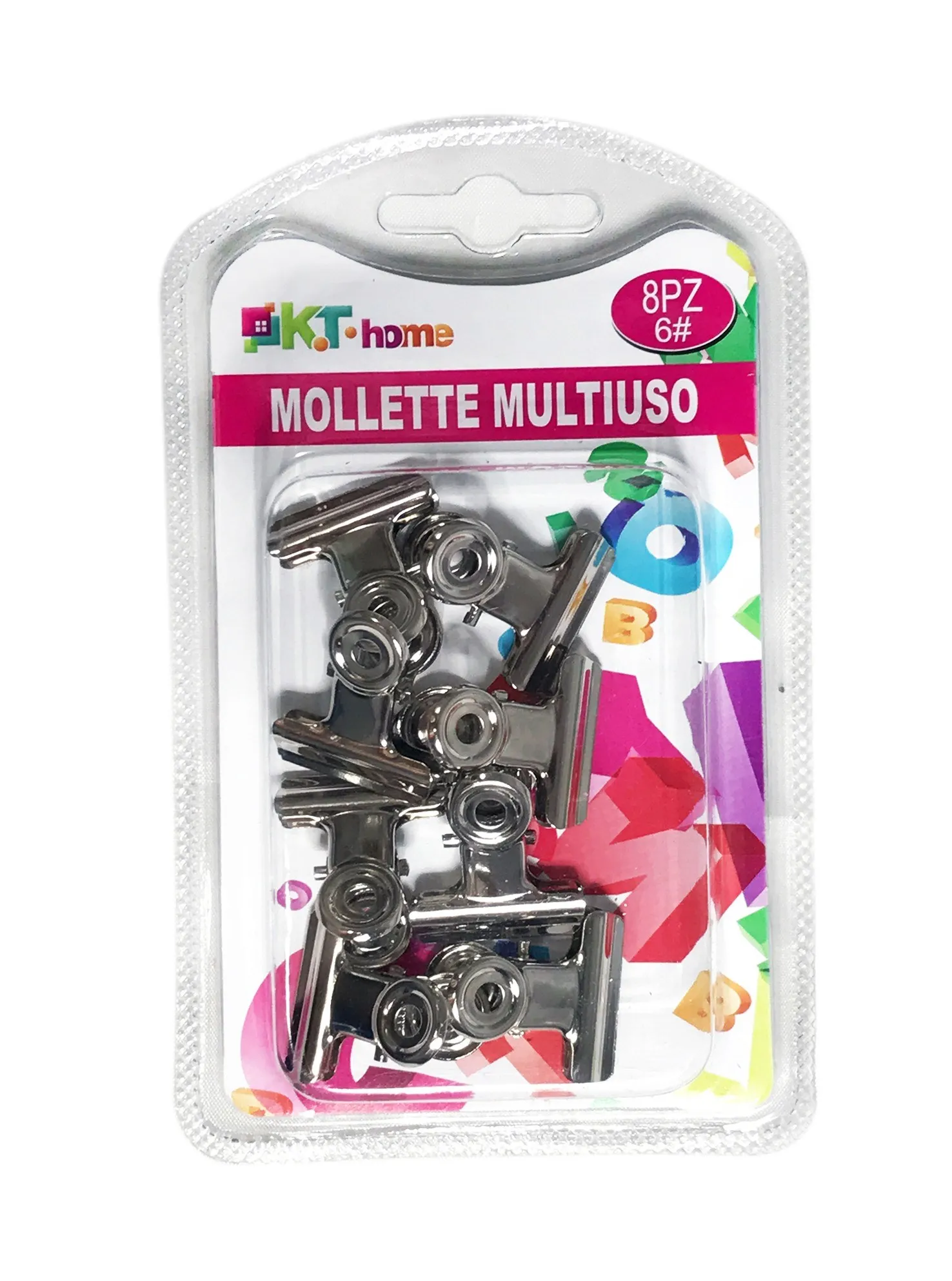 Round Metal Spring Clips 8 Pcsin Clips from Office & School Supplies on