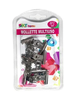 

Round Metal Spring Clips 8 Pcs