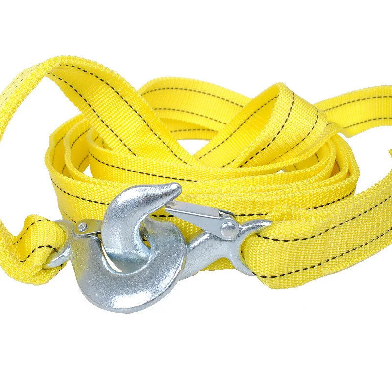 4 M 5Ton السحب كابل مزدوج سمكا حبل للسحب سحب سحب حبل انتزاع حزام الثقيلة الطريق الانتعاش سيارة شاحنة سيارة سحب