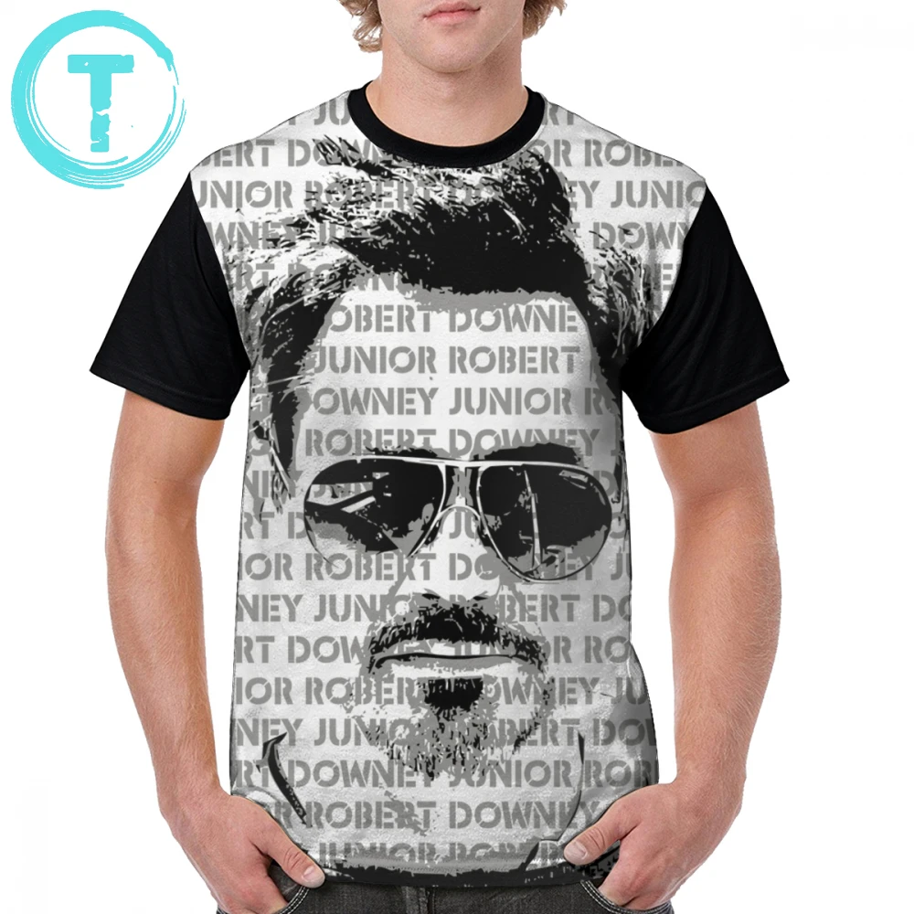

Robert Downey Jr T Shirt R.Downey Jr. Pop-Art T-Shirt Man XXX Graphic Tee Shirt Cotton Print Short Sleeves Funny Casual Tshirt