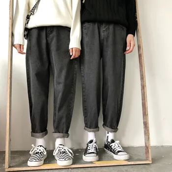 

2019 Spring And Summer The New Listing Hot Korean Casual Torn Jeans Men's High Quality Elastic Waist Fashion Cotton Large Size