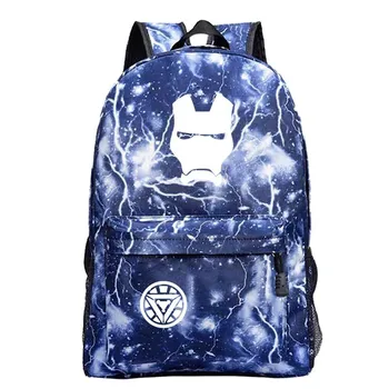 

Marvel Studios Fashion Iron Man 1 Canvas Backpacks Men Travel Laptop Mochila Mujer Sac a Dos Book Bag Schoolbag For Teens