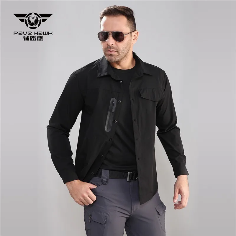 Military Tactical Quick Dry Stretch Shirt Men Thin Army Fan Shirt Outdoor Training Climbing Hiking Long Sleeve Fast Dry Shirts