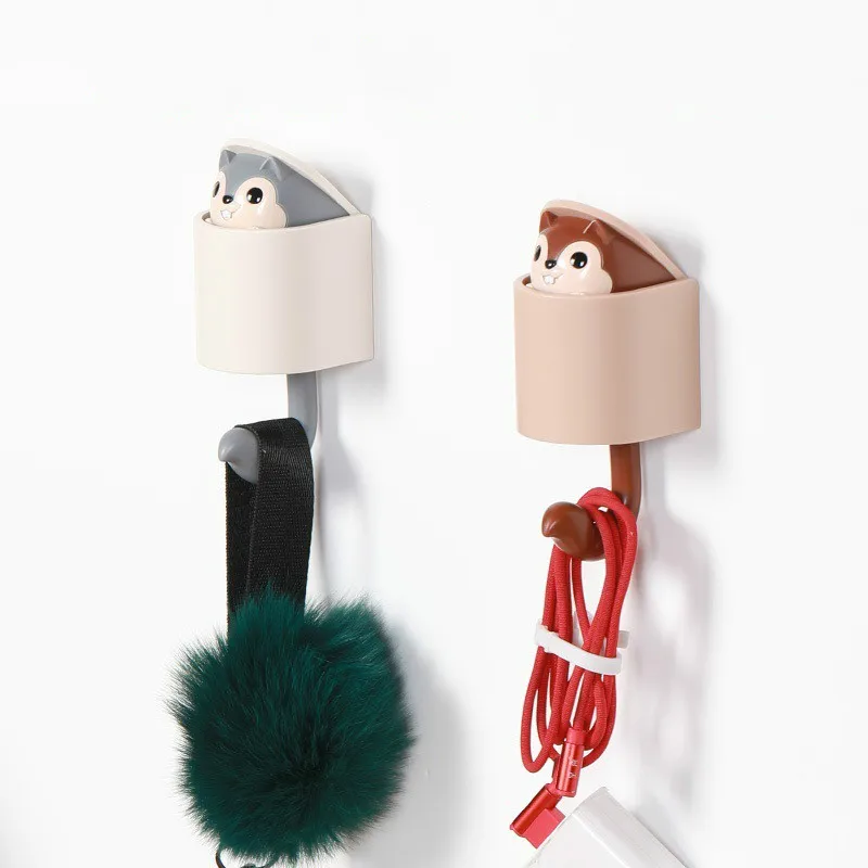 

JD Creative Squirrel Coat Rack Hanger Squirrel Clothes Shoes And Hat Hooks Cute Storage Racks Furniture Supplies