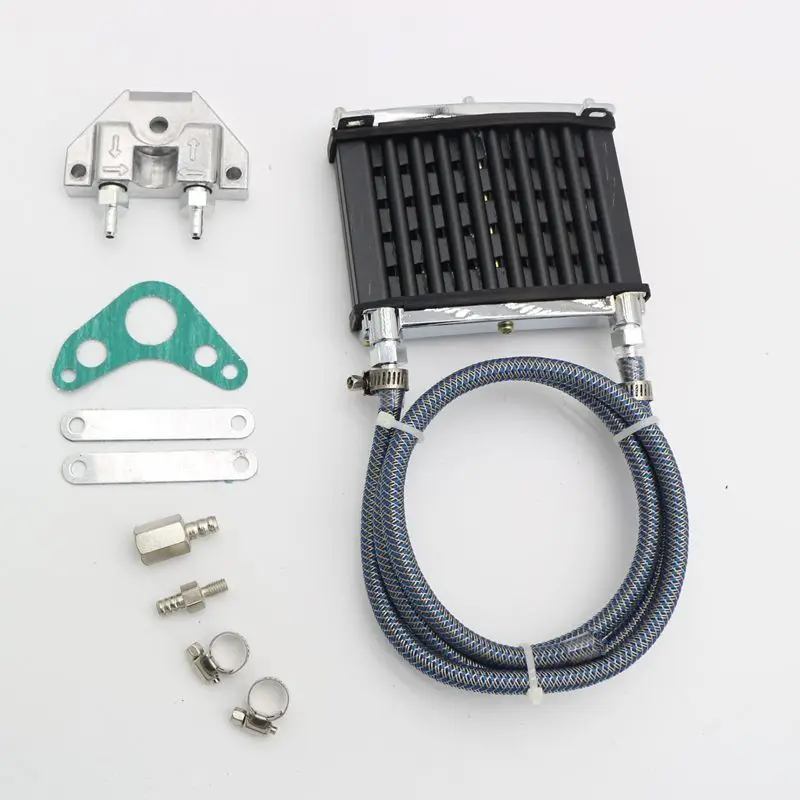 

Universal Motorcycle Motocross Modified Oil Cooler Oil Cooler Radiator Aluminum Alloy Oil Cooler For 50cc 110cc 125cc 140cc 150c