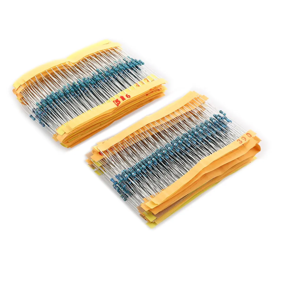 

1/4W Resistor Kit 56 Values x 20pcs =1120pcs (1ohm-10Mohm) Metal film resistor Metal Film Resistors Assortment ohm resistance