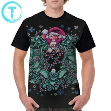 Gremlins, футболка, We Wish You A Gremlin, Рождественская футболка, плюс размер, короткий рукав, графическая футболка, забавная полиэфирная Футболка с принтом