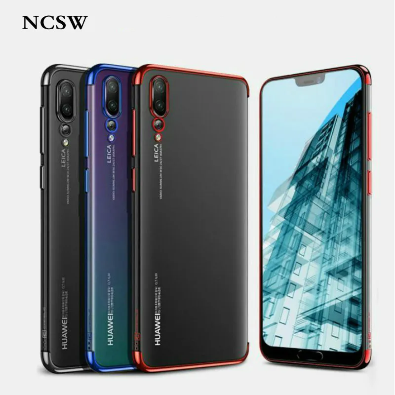 

Luxury Plating Clear Soft TPU Case For Huawei mate20 Lite/Pro P smart plus P20 P9 P10 Lite Nova 3i 3 Honor 10 9 note 10 8X 7X 9i