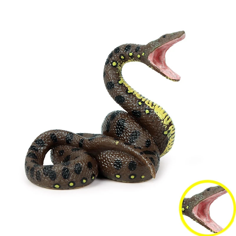 

Children'S Toy Snake Model Simulation Reptile Giant Python Big Python Wild Animal Snake Model