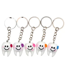 5 шт. Стоматологическая модель зубов моделирование зубов Key Chain Стоматологическая декоративные аксессуары кулон брелок зубов подарок 5 шт. Стоматологическая модель зубов моделирование зубов Key Chain Стоматологическая декоративные аксессуары кулон брелок зубов подарок