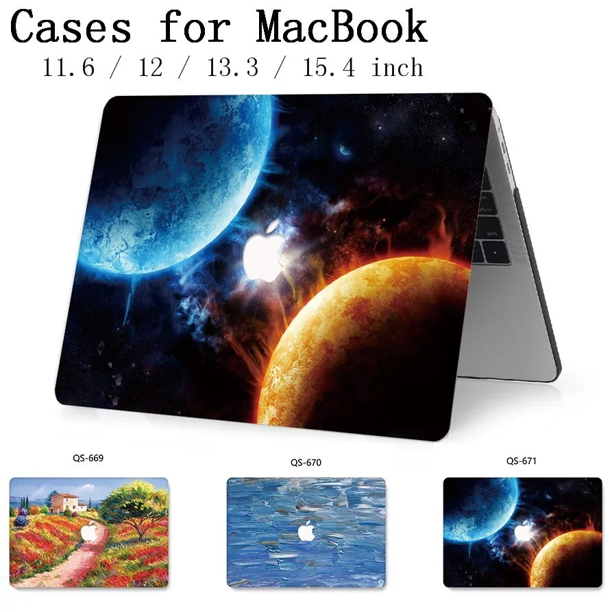 

For Apple MacBook Air Pro Retina Laptop Case 13.3 15.4 Inch 11 12 13 15 With Screen Protector+Keyboard Cove Cheap 2019 Bag Funda