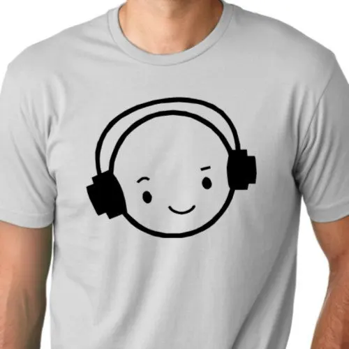 

Happy face DJ funny T shirt drinking Humor Tee-D055