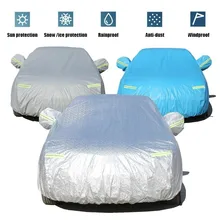 Side Door Open Car Covers For Toyota Yaris Indoor Outdoor Waterproof Full Car Cover Sun UV Snow Dust Rain Resistant Protection indoor outdoor full car covers silver sun uv snow dust resistant protection car accessories