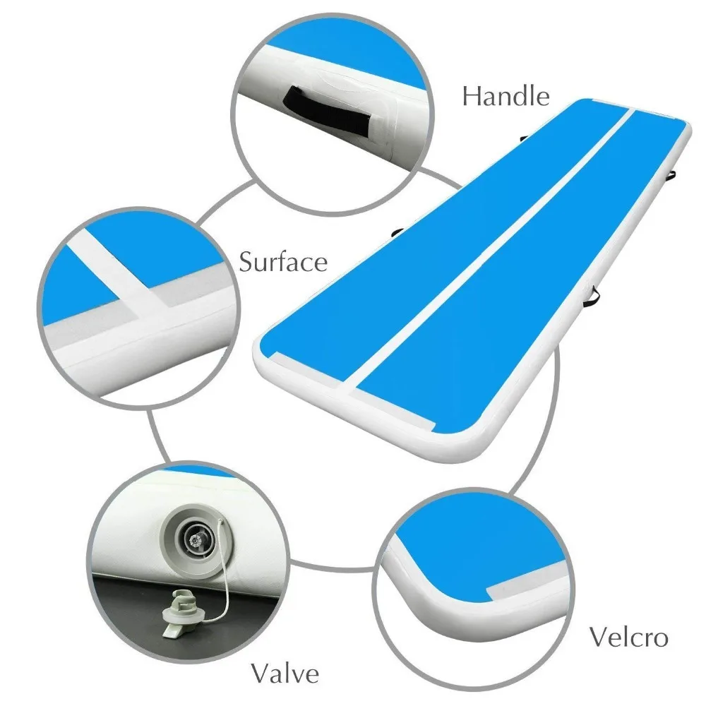 Надувной гимнастический Airtrack Tumbling Air Track напольный батут электрический воздушный насос для домашнего использования/тренировок/Черлидинга/пляжа