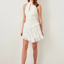 Trendyol/кружевное платье цвета слоновой кости TPRSS19UT0070