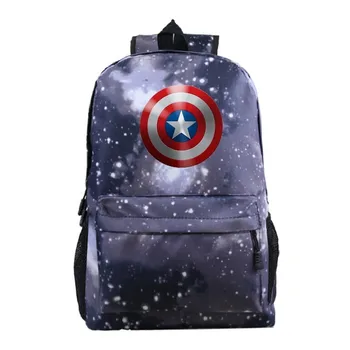 

Captain America 3 Backbag Fashion Laptop Women Canvas Mochila Mujer Travel Shoulder Backpacks Men Superhero Book Bags Sac a Dos