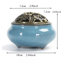 Античный вапоризация керамическая курильница Dongzhong стиль курильница Креативные аксессуары с Буддой модный домашний декор ладан горелка