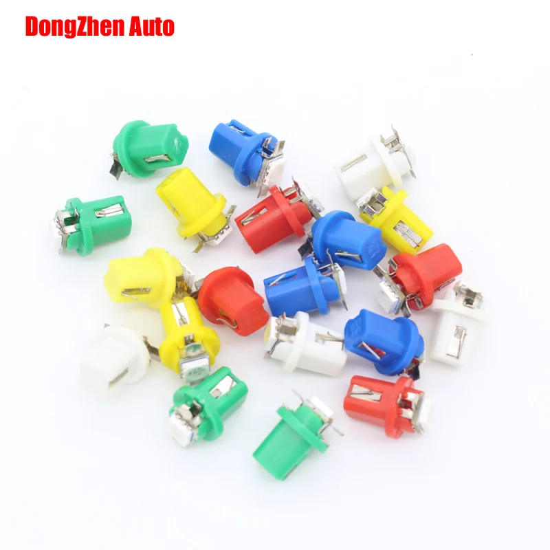 

1X Auto 5050 B8.5 LED Car T5 B8.5d LED 5050 Gauge Speedo Bulb Dashboard Instrument Dash Side Light Source Interior Lighting 12V