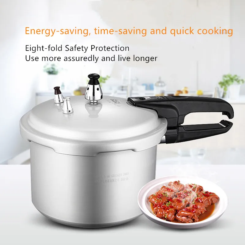 

Aluminum Kitchen Pressure Cooker 16-20cm Gas Cooker Universal Cooking Energy Saving Safety Explosion-proof Pressure Cooker