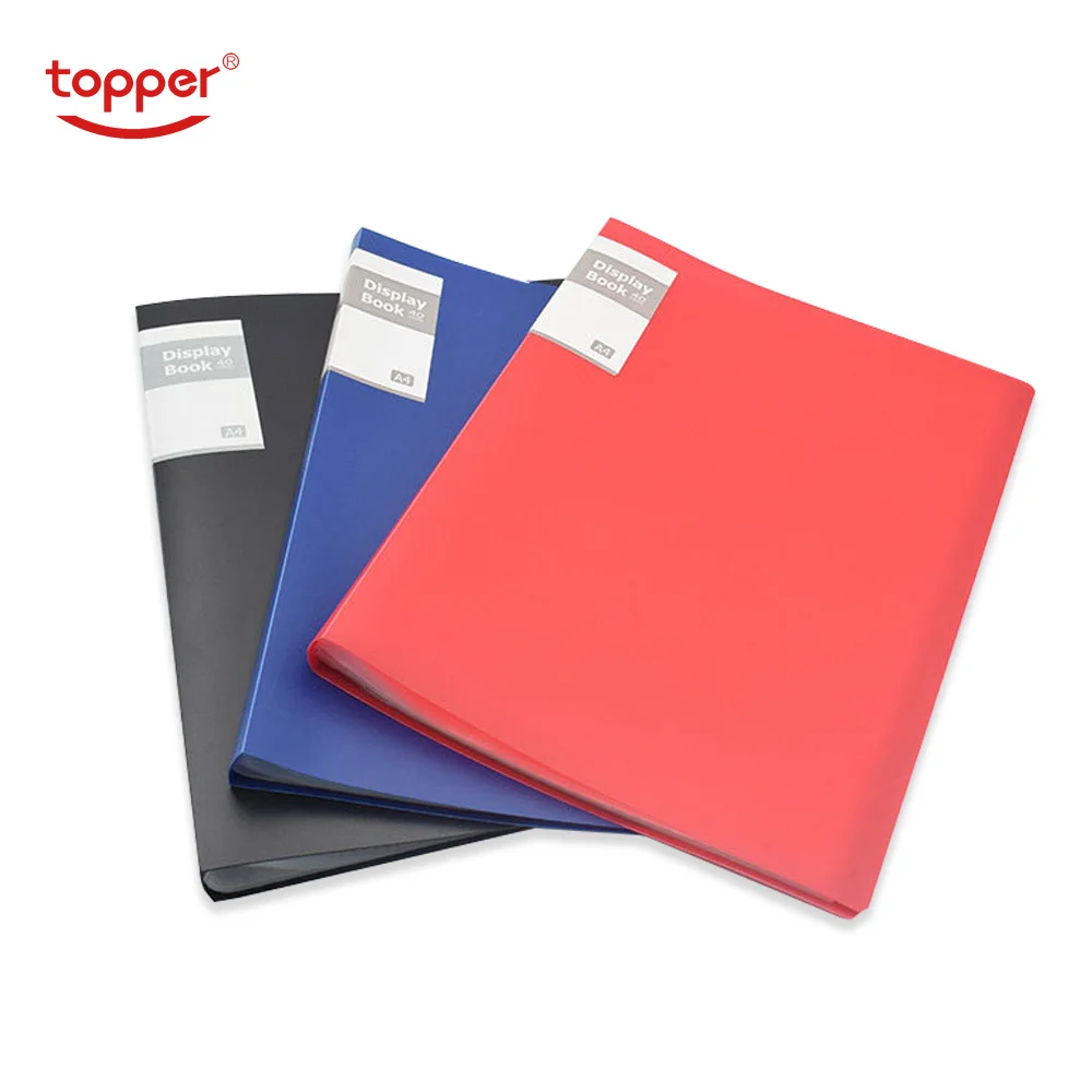 

1PC free shiping A4 Display Book 20~60 Page Transparent Insert Folder Document Storage Bag for Bank Campus File Office Workplace