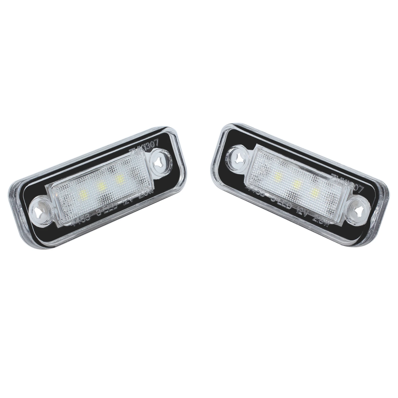 Justech 2 Pcs License Plate Light Lighting Lamps Bulbs 7000K White 3 SMD LEDs for Mercedes Benz SLK R171 S203 W211 S211 / 1103