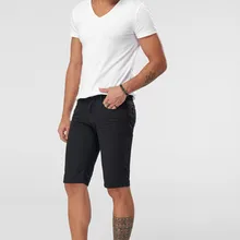 Черные мужские шорты-5 карманов Smart-casual