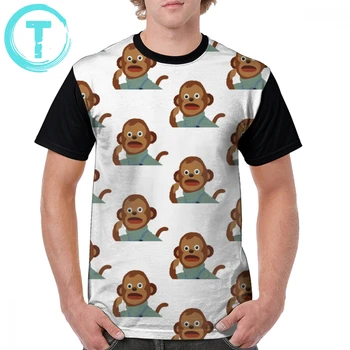 

Monkey T Shirt Kento Shocked Monkey Meme T-Shirt Oversized 100 Polyester Graphic Tee Shirt Printed Fun Short-Sleeve Male Tshirt