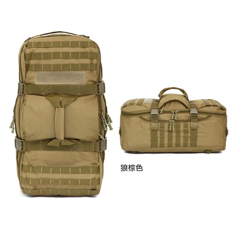 Capacidade de Escalada ao ar Mochila para Mulheres dos Homens Wearproof à Prova Grande Livre Acampamento Camo Caça Caminhadas Náilon Dwaterproof Água Tático Bolsa Mão 60l