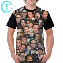 Robert T Shirt Robert Downey Jr. Collage T-Shirt Fashion Graphic Graphic Tee Shirt 100 Polyester Man 4xl Short-Sleeve Funny Tshirt Robert T Shirt Robert Downey Jr. Collage T-Shirt Fashion Graphic Graphic Tee Shirt 100 Polyester Man 4xl Short-Sleeve Funny Tshirt